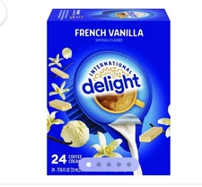 International Delight French Vanilla Coffee Creamer Singles 10.55 fl oz 24 ct