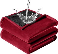 Waterproof Blanket Bed Blanket W/ Waterproof Stain Proof Splash Resistant