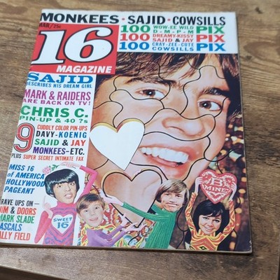 16 Magazine March Issue Celebrity Monkees Illustrated Sajid Khan
