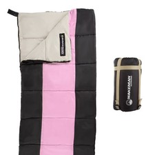 Leisure Sports Kids' Lightweight Sleeping Bag With Carrying Bag for Camping and