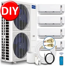 MRCOOL Mini Split Four Zone Heat Pump Ductless AC Mini Split AC 6K+12K+12K+24K