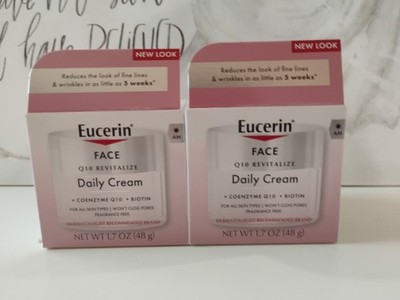 Eucerin Face Q10 Revitalize Daily Cream +Biotin +Coenzyme Q10 Net 1.7 Oz