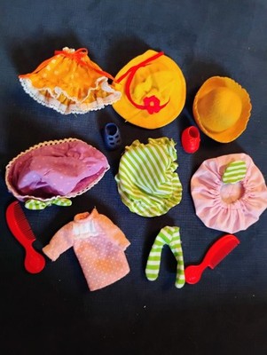 1980's Vintage Strawberry Shortcake lot-- Clothes, Hats + Accessories