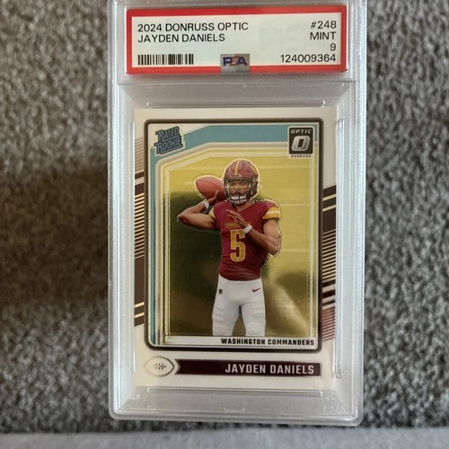 2024 Donruss Optic #248 Jayden Daniels Base PSA 9