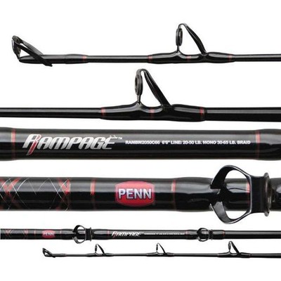 {2-PACK} Penn Rampage Casting Boat Rod - RAMBW2050C66