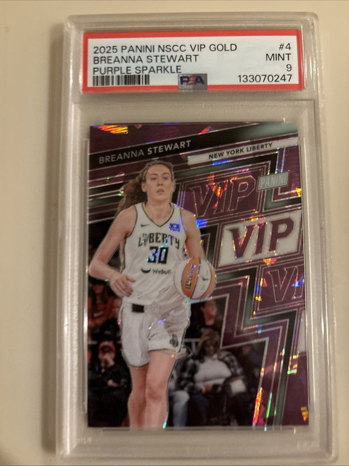 2025 Panini National Convention Vip Gold Pack - Breanna Stewart #4 Purple... view 3