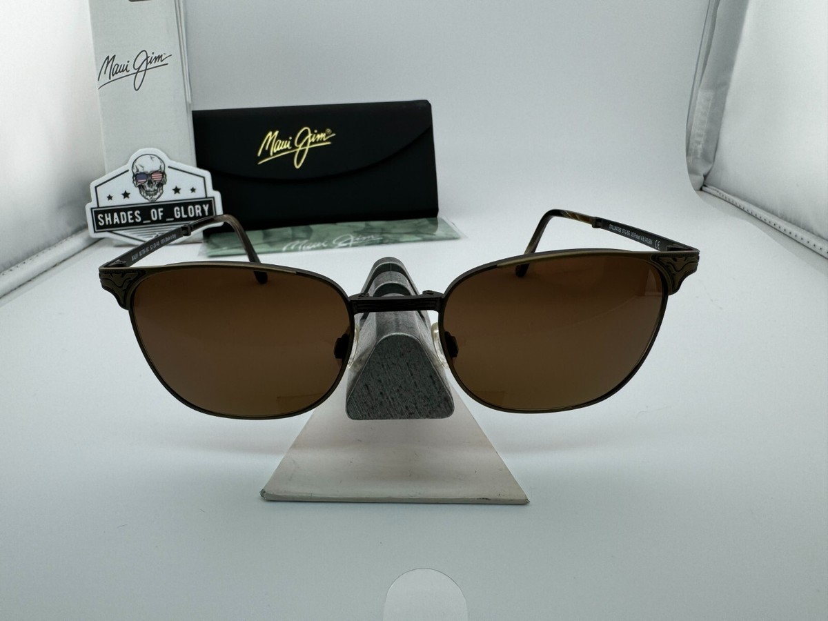 MAUI JIM STILLWATER MJ 706-16C GOLD HCL BRONZE POLARIZED FOLDING