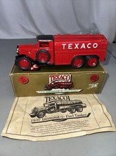 NEW 1990 ERTL TEXACO 1930 DIAMOND FUEL TANKER 9330VO DIECAST BANK W/ KEY