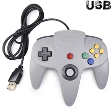 2X Wired N64 USB Controller Gamepad For Nintendo 64 PC MAC Raspberry Pi Windows