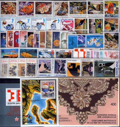 Yugoslavia 1986 Complete year all issues, MNH