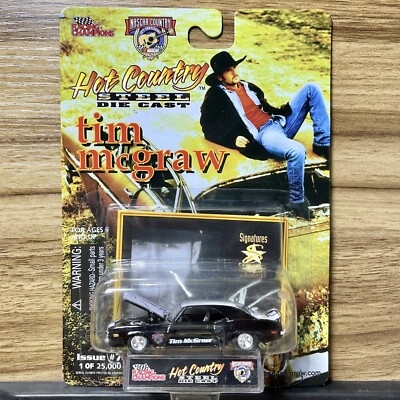 Racing Champions Hot Country Steel Tim McGraw 1969 Camaro Issue #7 1998 New!