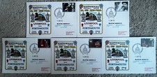 Liverpool v Portsmouth 5th April 1992 FA Cup Semi Dawn First Day Cover Set Of 5