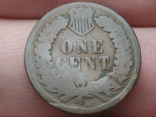 1885 Indian Head Cent Penny- About Good Details, Chocolate Brown