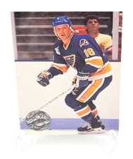 1991-92 Pro Set Platinum Hockey Brett Hull St. Louis Blues #109 HOF NHL