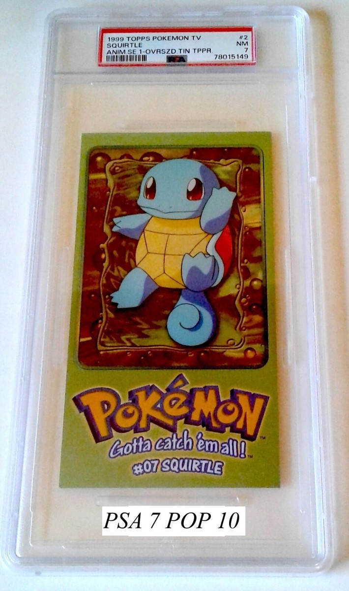 1999 TOPPS POKEMON JUMBO CHROME PSA HIGH GRADED 9,9,8,8,7, SET 1-5