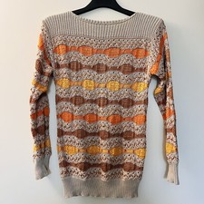 Vintage Escada Sweater West Germany Size 34 M Margaretha Ley 80s Fall colors