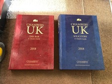 CHAMBERS UK THE BAR & SOLICITORS A CLIENT'S GUIDES 2018 - NEW- HB BOOKS-FREE P&P