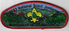 Northwest Georgia Council JSP 1993 Jamboree RED Bdr. [GA-3165]