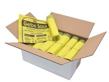 20 Rollen Gelbe Säcke, 90 Liter, 15µ, 13 S�...