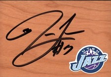 Utah Jazz John Lucas III Autographed Floorboard COA