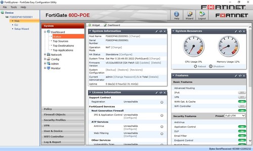Fortinet FortiGate 60D-POE (Firewall Only / AC Adapter NOT Included) - Picture 8 of 8
