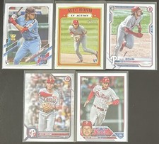 ⚾️Alec Bohm 5-CARD LOT including 3 ROOKIES (2021), Philadelphia Phillies