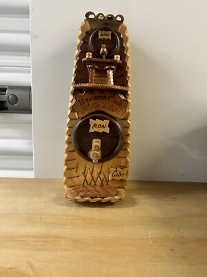 Havana Club El Ron de Cuba Cuban Folk Art  & Rum Container