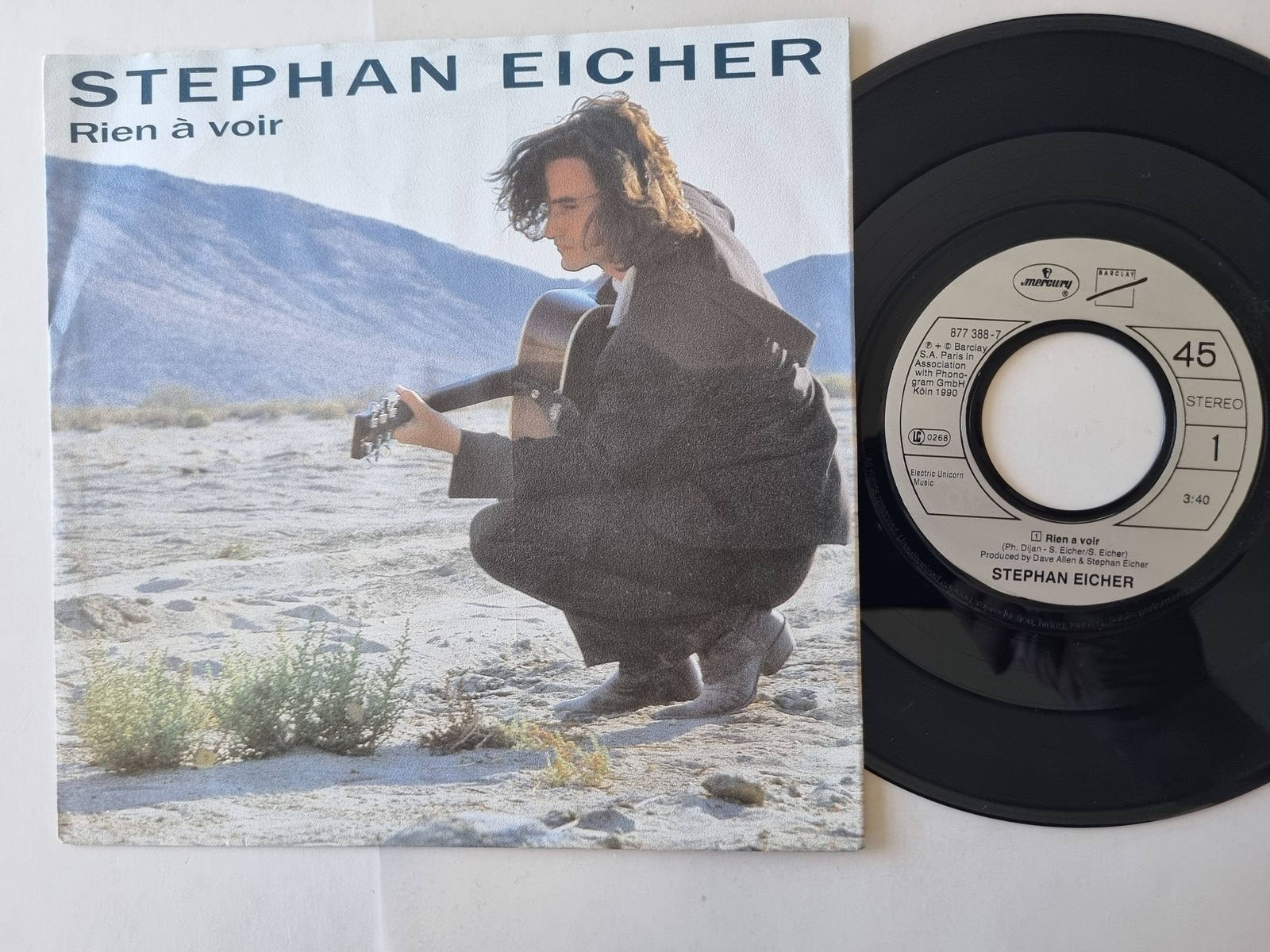 Stephan Eicher - Rien à voir 7'' Vinyl Germany