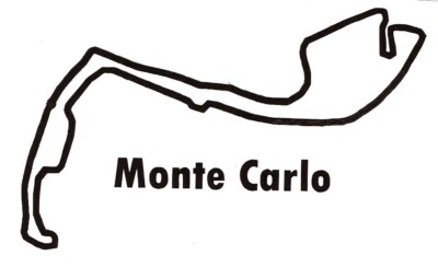 Monaco Race Track Decal Sticker Tuning x1