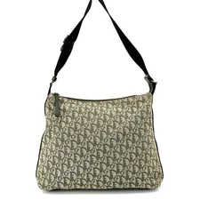 Christian Dior Trotter Canvas Messenger Shoulder Bag Trotter Olive khaki