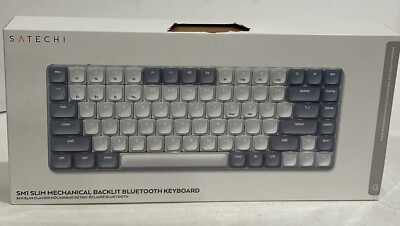 Satechi SM1 SLIM MECHANICAL BACKLIT BLUETOOTH KEYBOAR Grey, White - (A1)