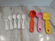 Fisher Price Soup Ladle Spatula Red Replacement Fun w/ Food Kitchen 1987 Vintage