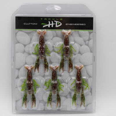 Tackle HD Hi-Def Craw Kiwi Inch Crawfish Soft Baits Pack