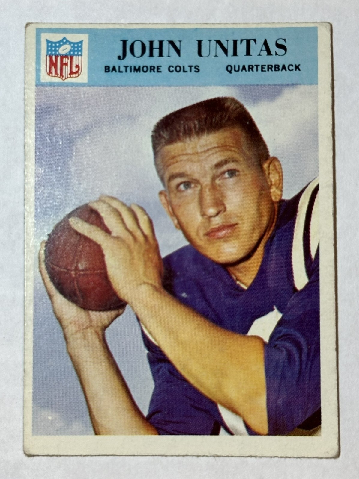 1966 John Unitas #24 Philadelphia Gum VG-EX Baltimore Colts