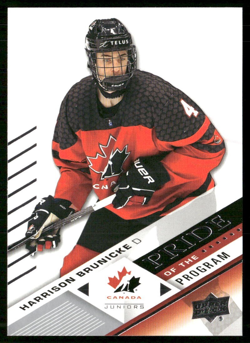 2018 Upper Deck Team Canada Juniors #97 HARRISON BRUNICKE (RC)