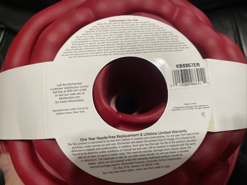 Kitchen Aid Silicone Rose Bundt Cake or Gelatin Pan Mold Bakeware-Red Jello Mold - Picture 8 of 12