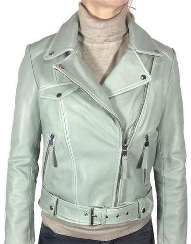 mint biker jacket