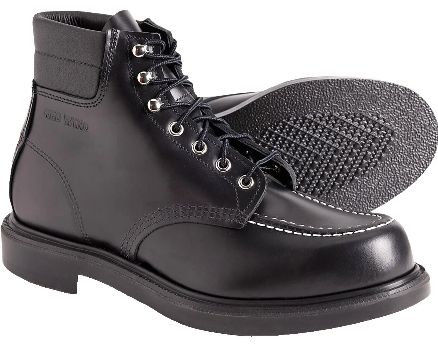 Red Wing Shoes Black Boots for Men