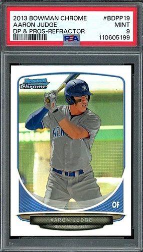 2013 Bowman Draft Chrome #BDPP19 Aaron Judge Refractor Rookie PSA 9