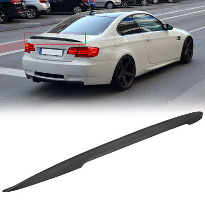 Trunk Spoiler Matte Black For 07-13 BMW E92 Coupe 328i 335i M3 P Style Rear Wing