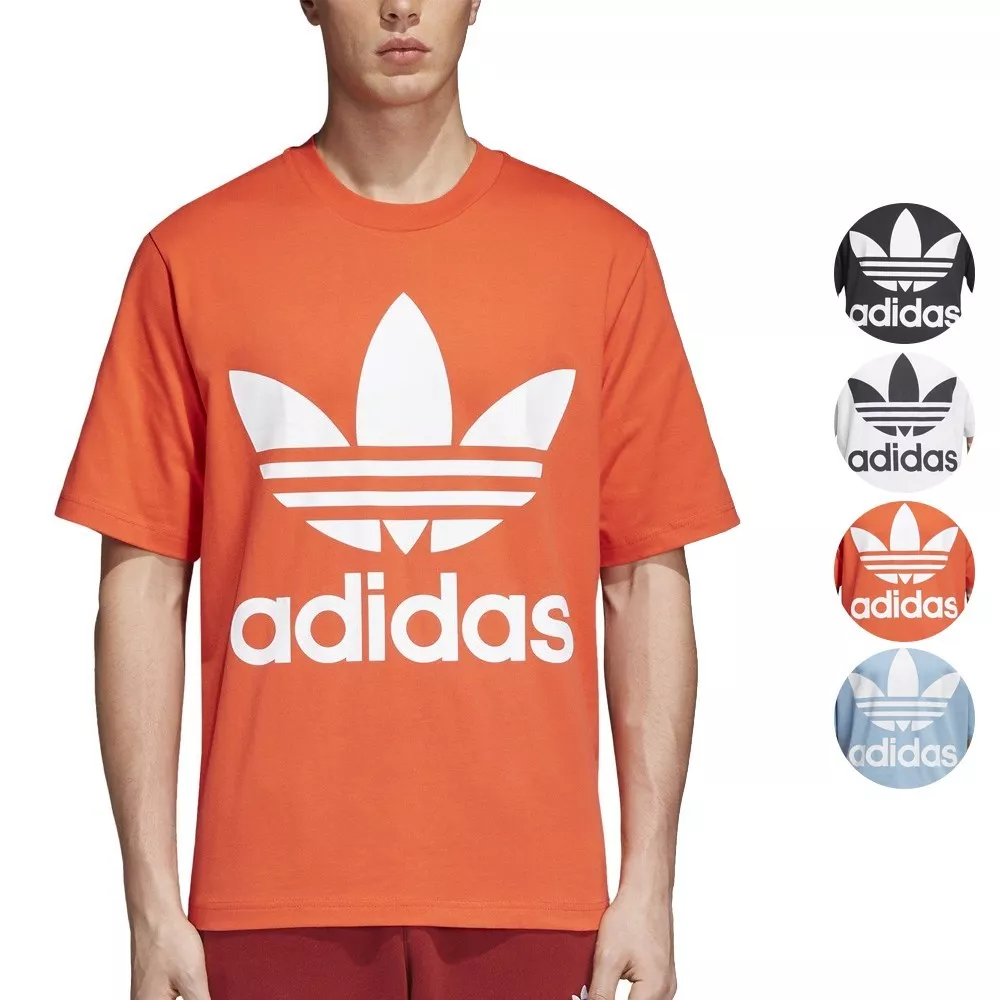 Adidas Originals Trefoil Oversize Big Logo T-Shirt Men\'s | eBay