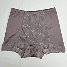 Rhonda Shear Taupe Lace Trim Shapewear Panties Size Large