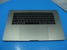 MacBook Pro A1990 2018 MR942LL 15" Top Case Palmrest NO Battery Gray 661-10345