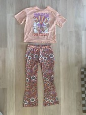 Girls Art Class Two-Piece Outfit XL Hippie Flower Child