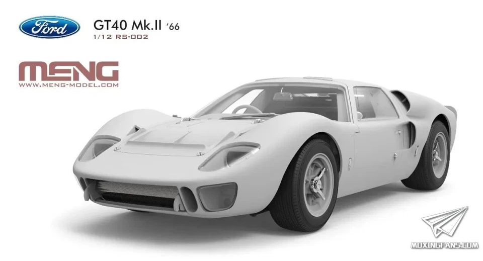 MENG 1/12 Scale GT40 MK,ll "66 RACING SERIE RS-002 Model Kit - Image 2 of 3
