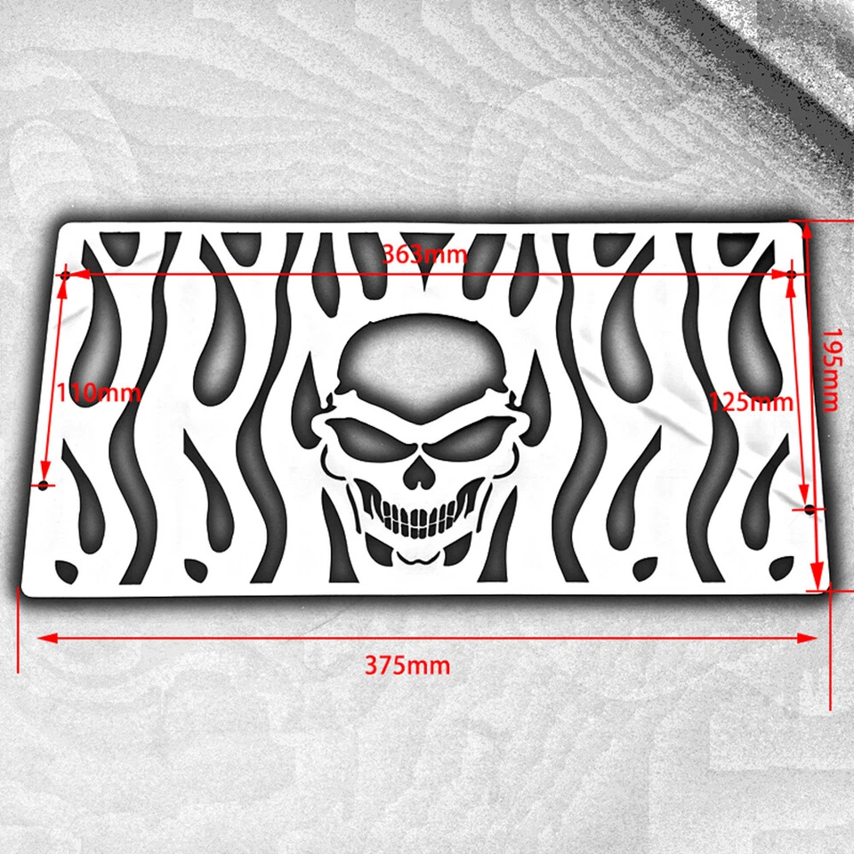 Protector de cubierta de rejilla de radiador calavera para Honda Valkyrie GL 1500 GL1500 todo el año Foto 2 de 4