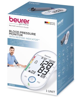 Beurer BM55 Blood Pressure Machine XL Backlit Display Arrhythmia Alarm