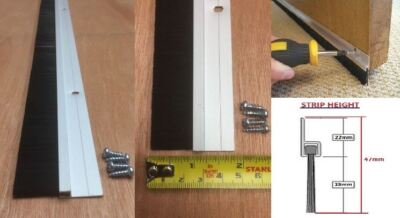 TÜRBODEN BÜRSTENLEISTE ZUGLUFTSTOPPER DICHTUNG 915 mm ALUMINIUM FARBE STCK 1