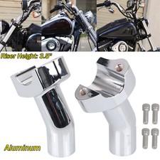 3 1/2 Pullback Handlebar Riser Chrome For Har...