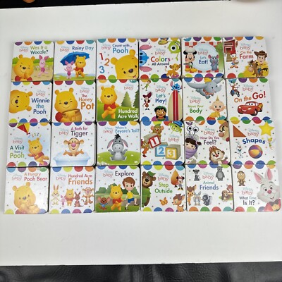 Disney WINNIE The POOH Mickey Chunky Board Books For Babies/ Toddlers Set Of 24!